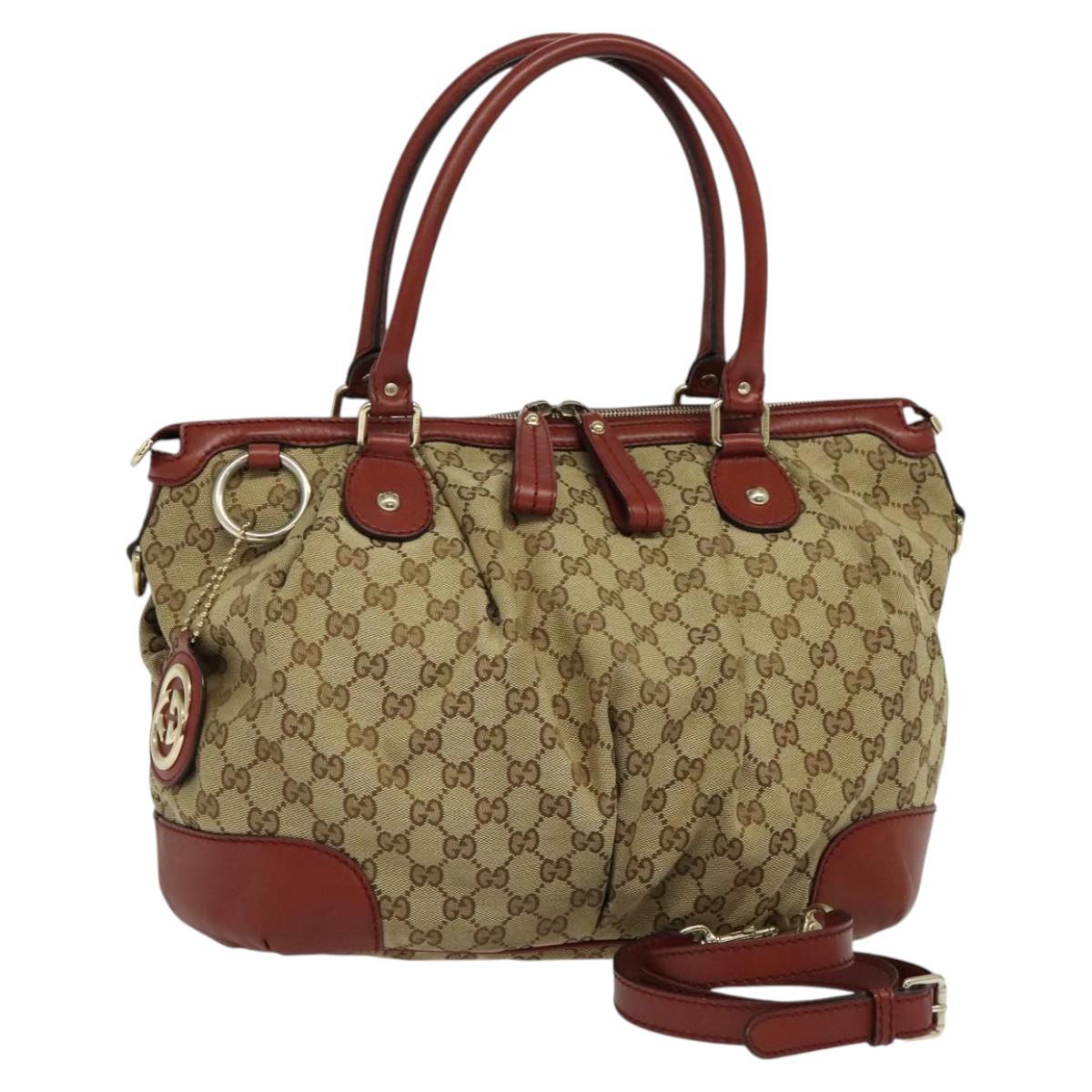 Sukey 2-Way Tote Beige and Red