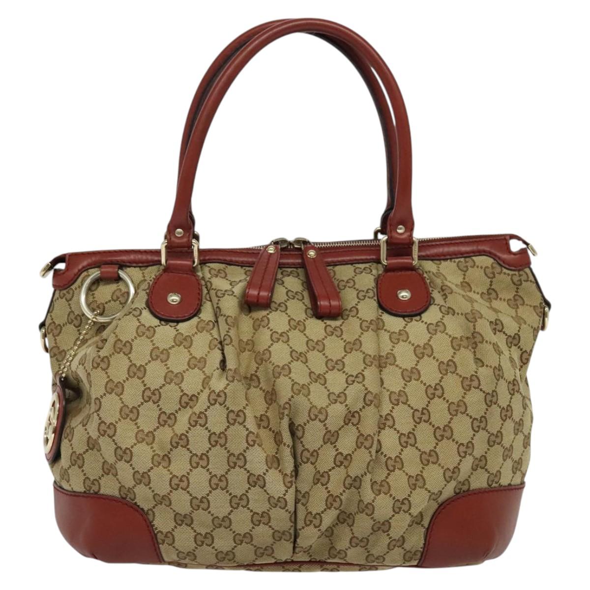 Sukey 2-Way Tote Beige and Red