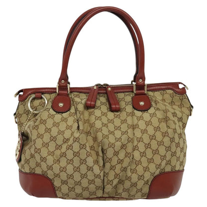 Sukey 2-Way Tote Beige and Red