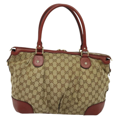 Sukey 2-Way Tote Beige and Red