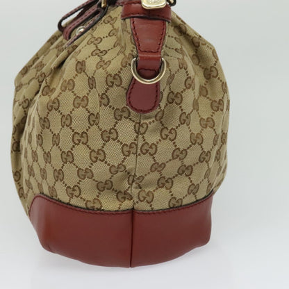 Sukey 2-Way Tote Beige and Red