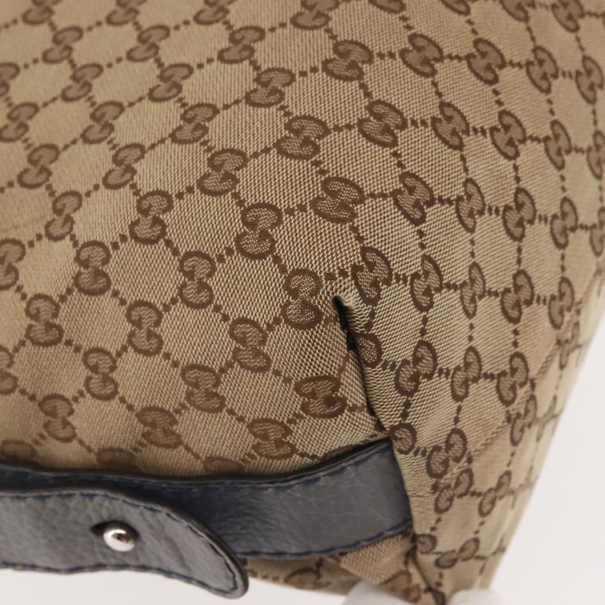 GG Monogram Canvas Shoulder Bag — Beige, Bamboo Hardware, Braided Leather Straps