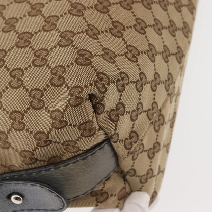 GG Monogram Canvas Shoulder Bag — Beige, Bamboo Hardware, Braided Leather Straps