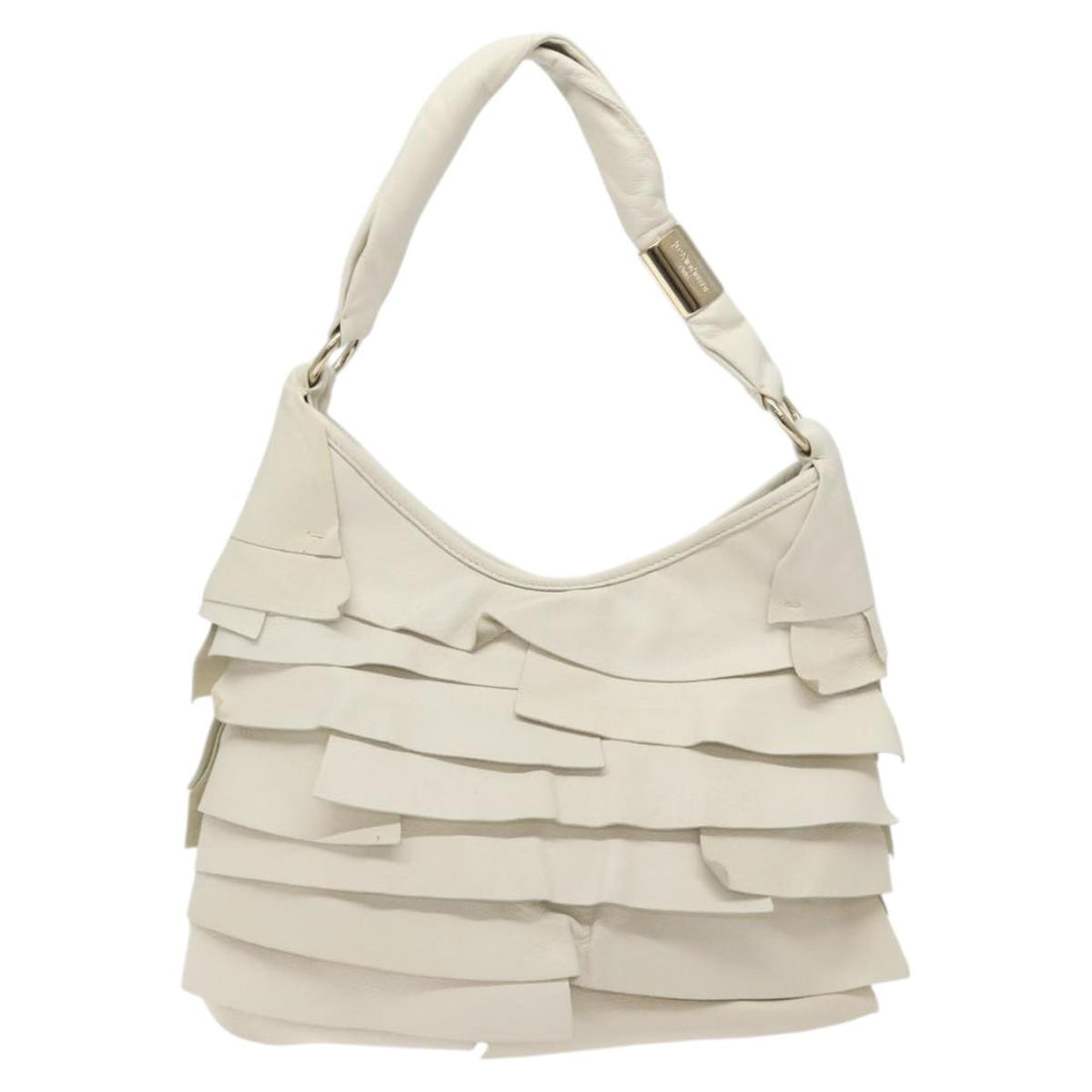 RARE Saint Tropez Leather Frill Bag