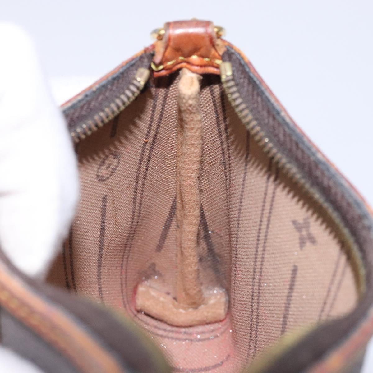 Louis Vuitton Mini Pochette Accessoires — Monogram Canvas, Gold Hardware, Made in France