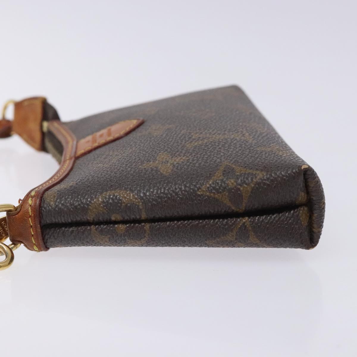 Louis Vuitton Mini Pochette Accessoires — Monogram Canvas, Gold Hardware, Made in France