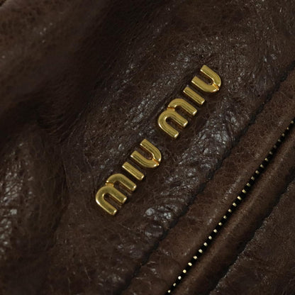 Early 2000s Leather 2-Way Handbag — Chocolate Brown, Gold Hardware, Top Handle &amp; Shoulder Strap