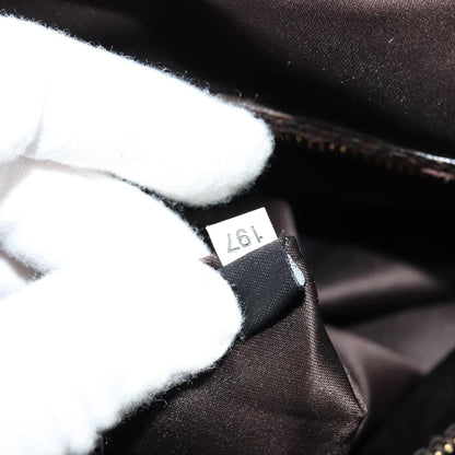 Early 2000s Leather 2-Way Handbag — Chocolate Brown, Gold Hardware, Top Handle &amp; Shoulder Strap