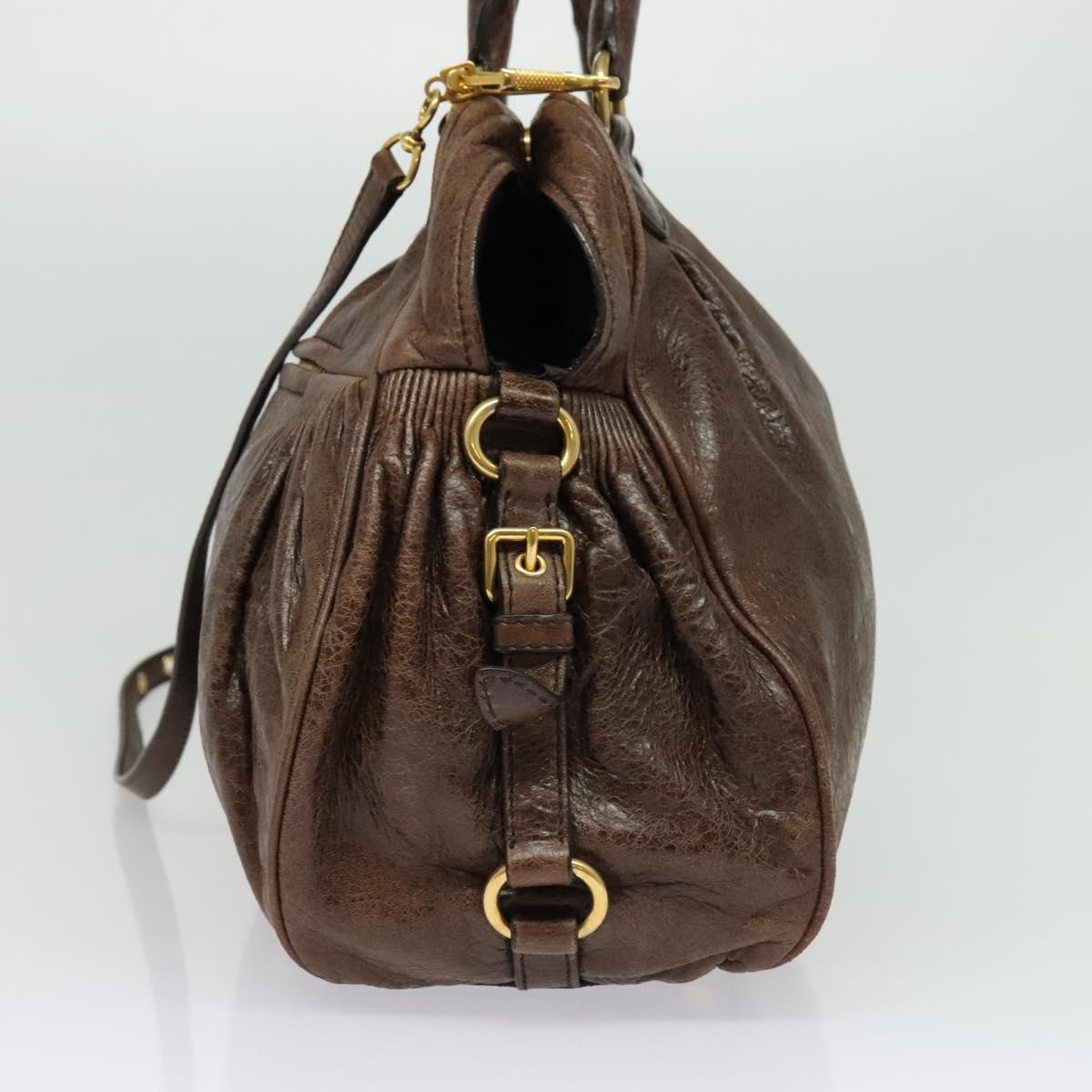 Early 2000s Leather 2-Way Handbag — Chocolate Brown, Gold Hardware, Top Handle &amp; Shoulder Strap