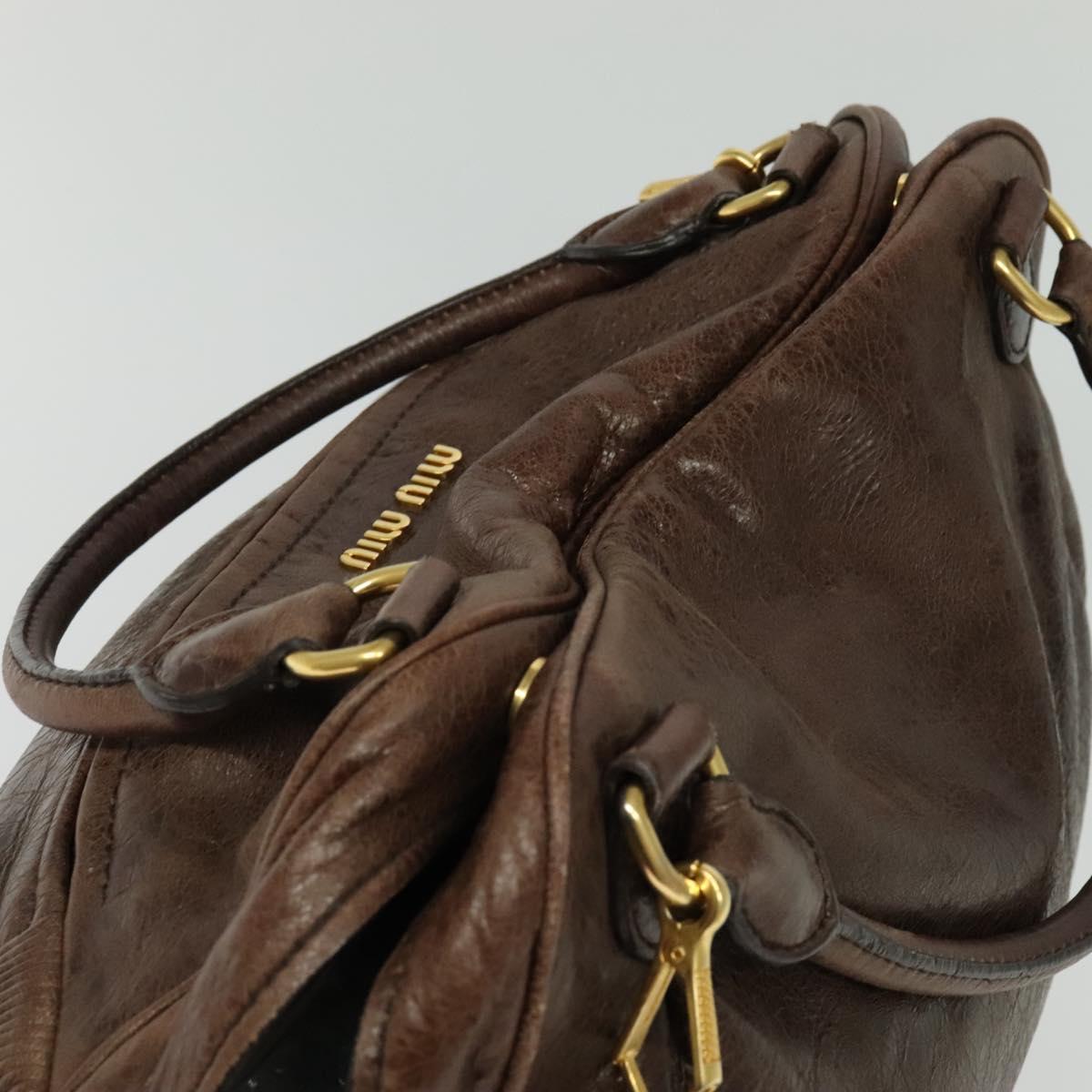 Early 2000s Leather 2-Way Handbag — Chocolate Brown, Gold Hardware, Top Handle &amp; Shoulder Strap