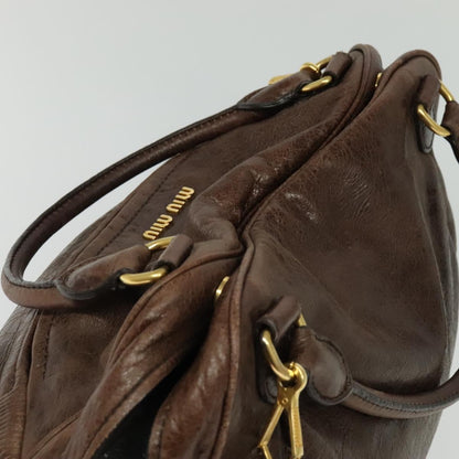 Early 2000s Leather 2-Way Handbag — Chocolate Brown, Gold Hardware, Top Handle &amp; Shoulder Strap