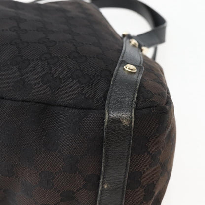 GG Abbey Tote — Black Monogram Canvas, Made in Italy