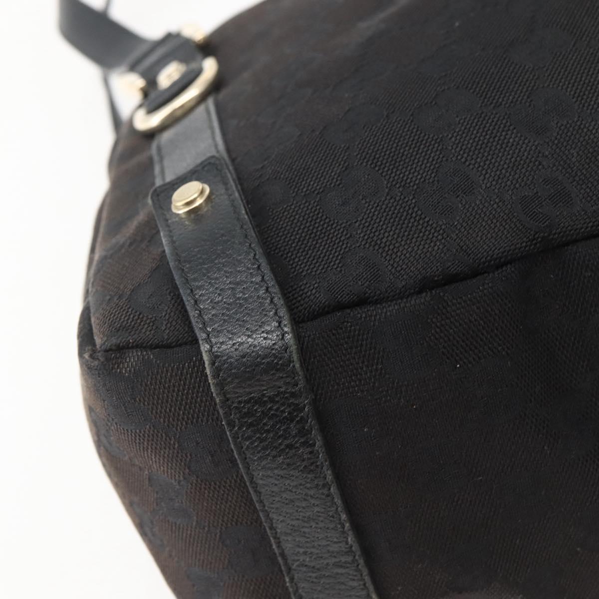 GG Abbey Tote — Black Monogram Canvas, Made in Italy