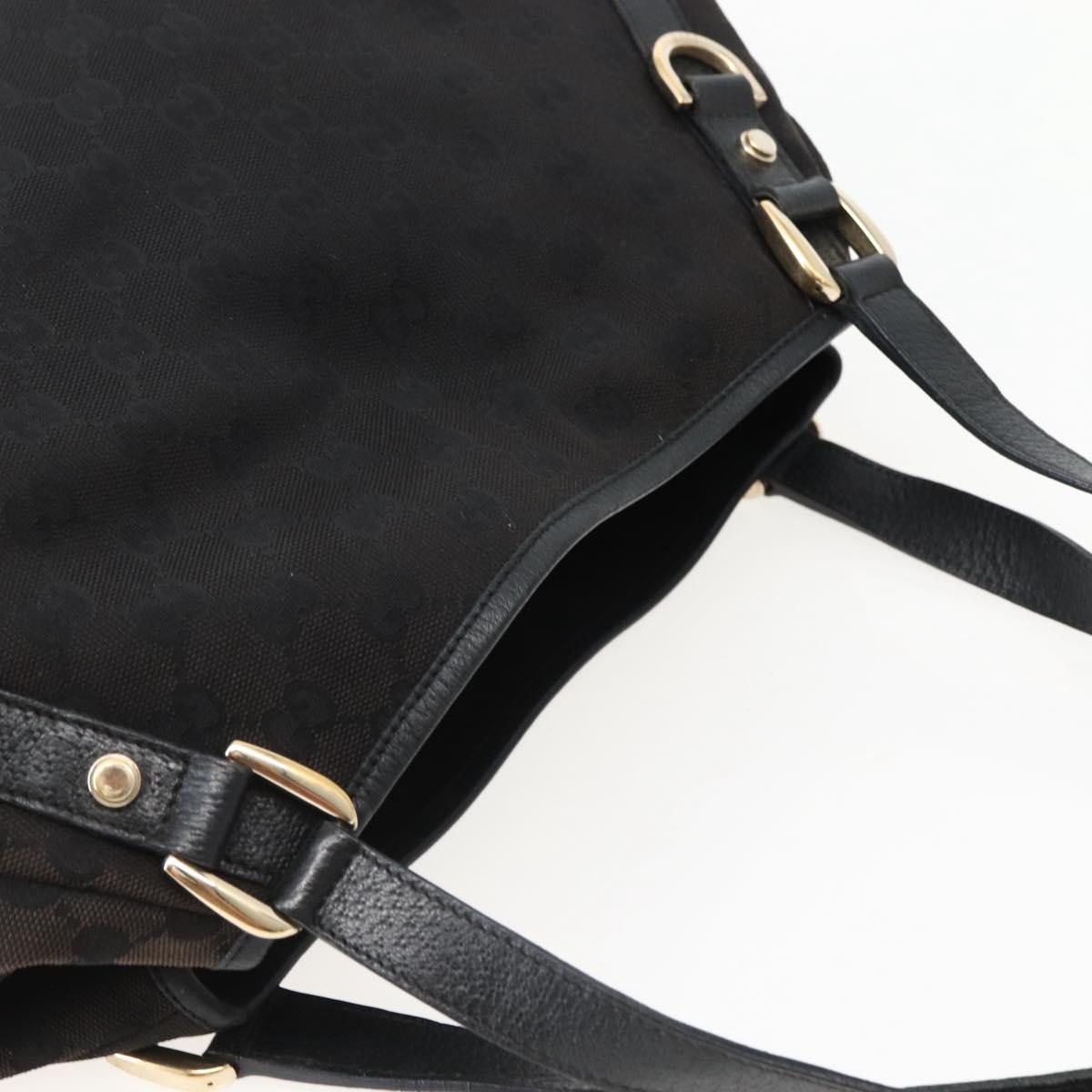 GG Abbey Tote — Black Monogram Canvas, Made in Italy