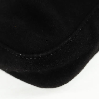 Black Suede Baguette with Red Glitter FF Clasp