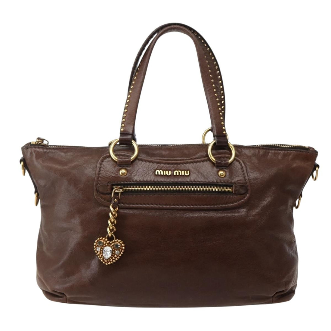 Studs Chocolate Brown Hand Bag