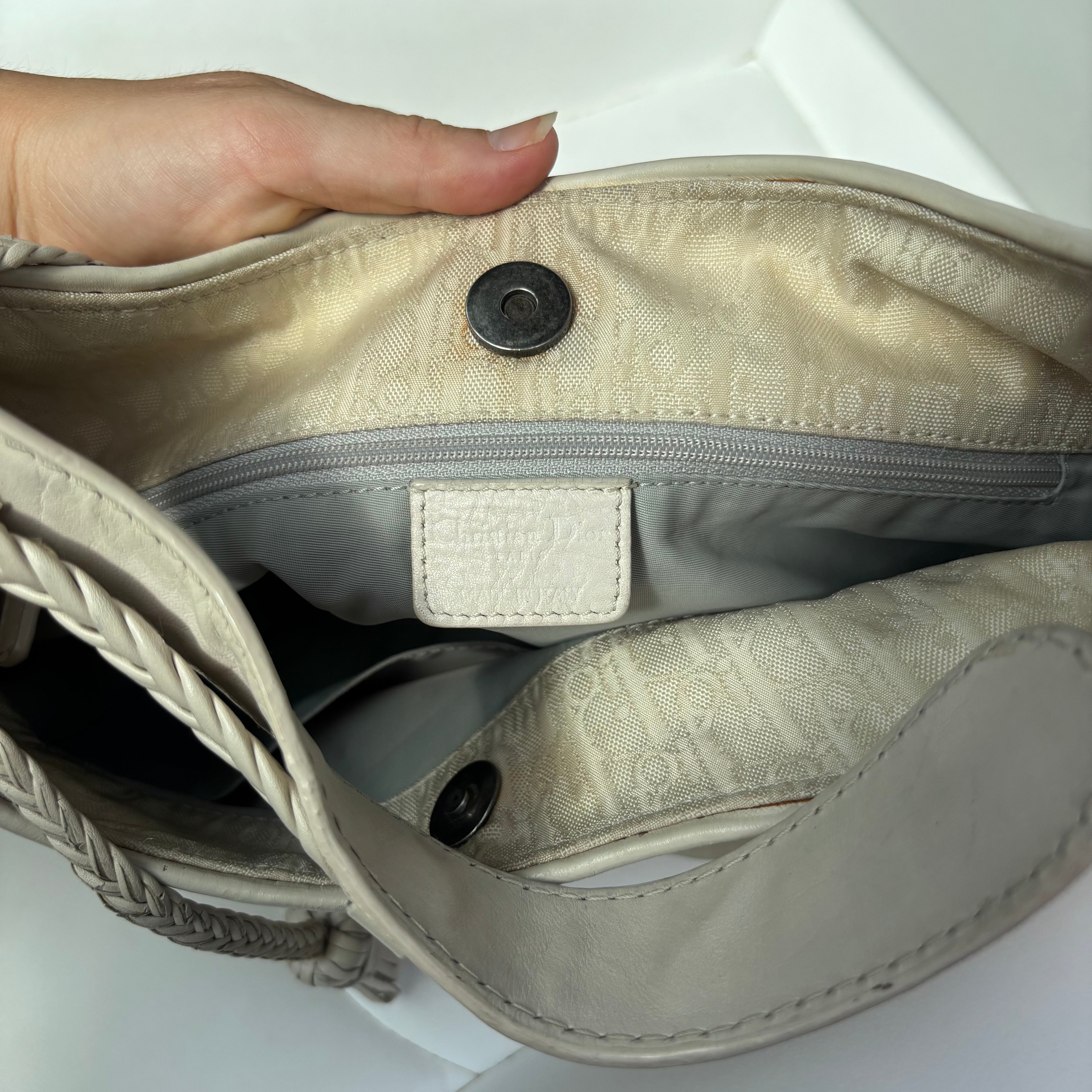 Early 2000s Oblique Heart Charm Hobo — John Galliano Era