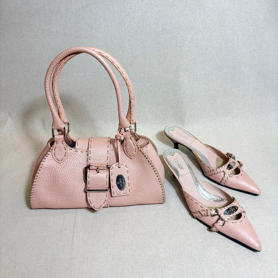 Selleria Sporty Shoulder Bag &amp; Kitten Heels