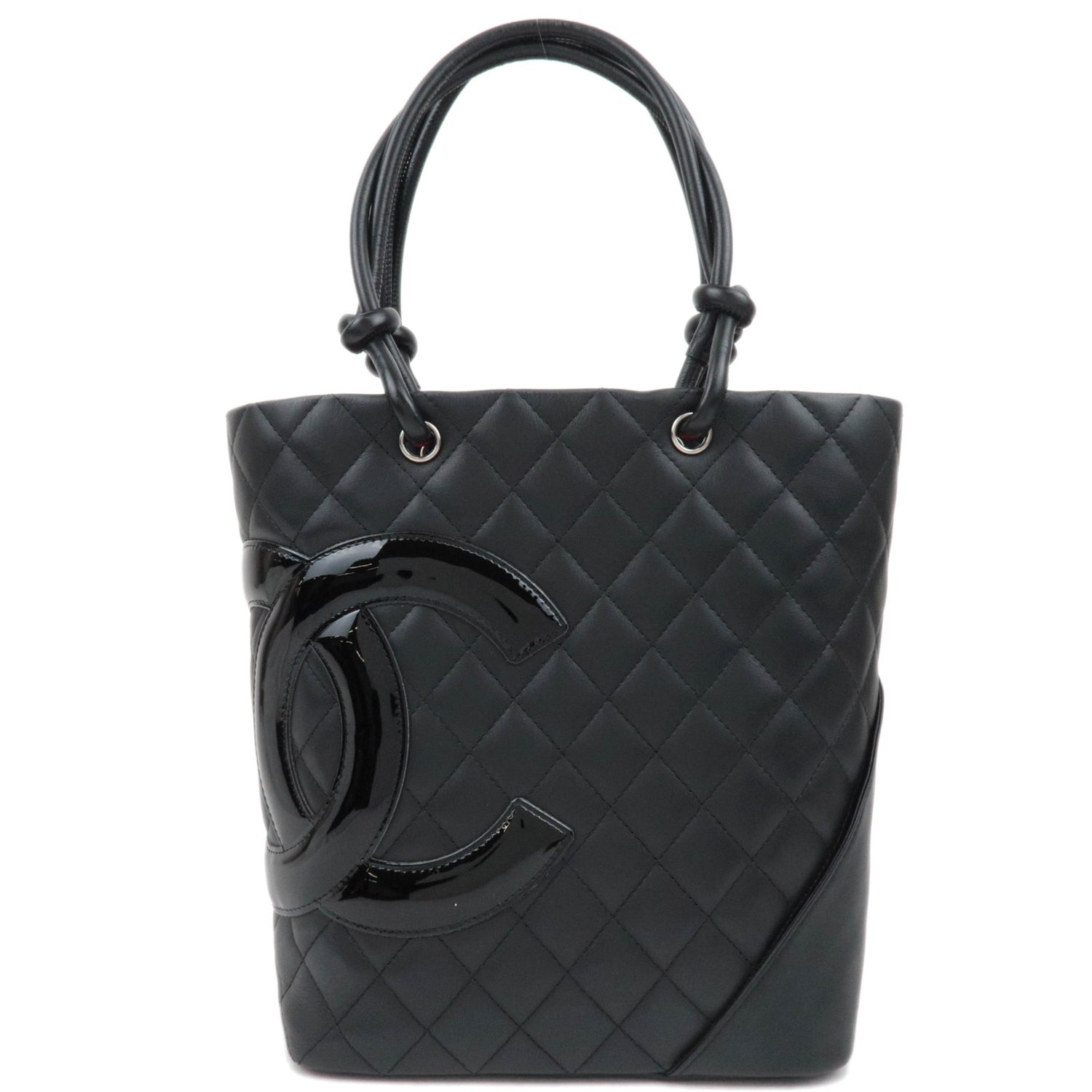 Chanel Cambon Line Medium Tote, Black on Black