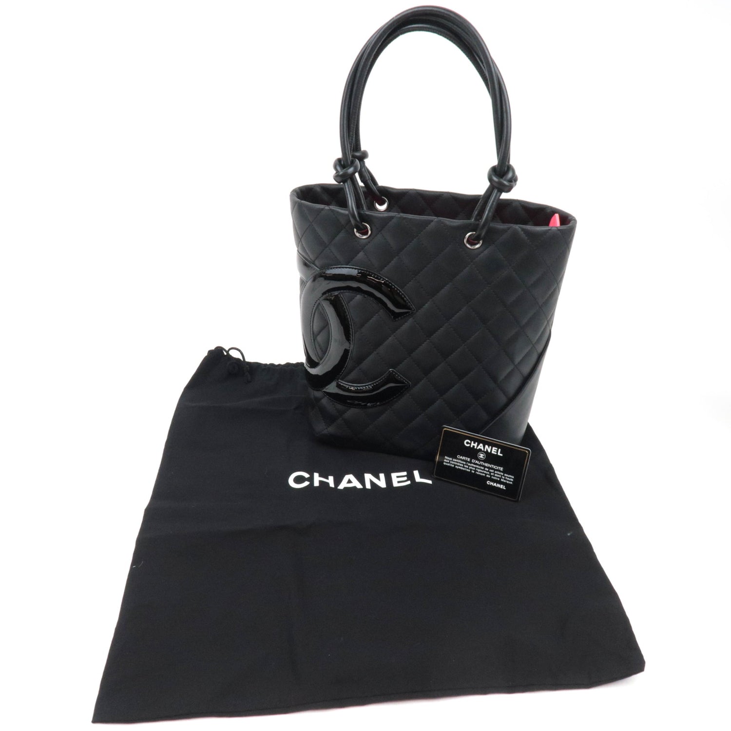 Chanel Cambon Line Medium Tote, Black on Black