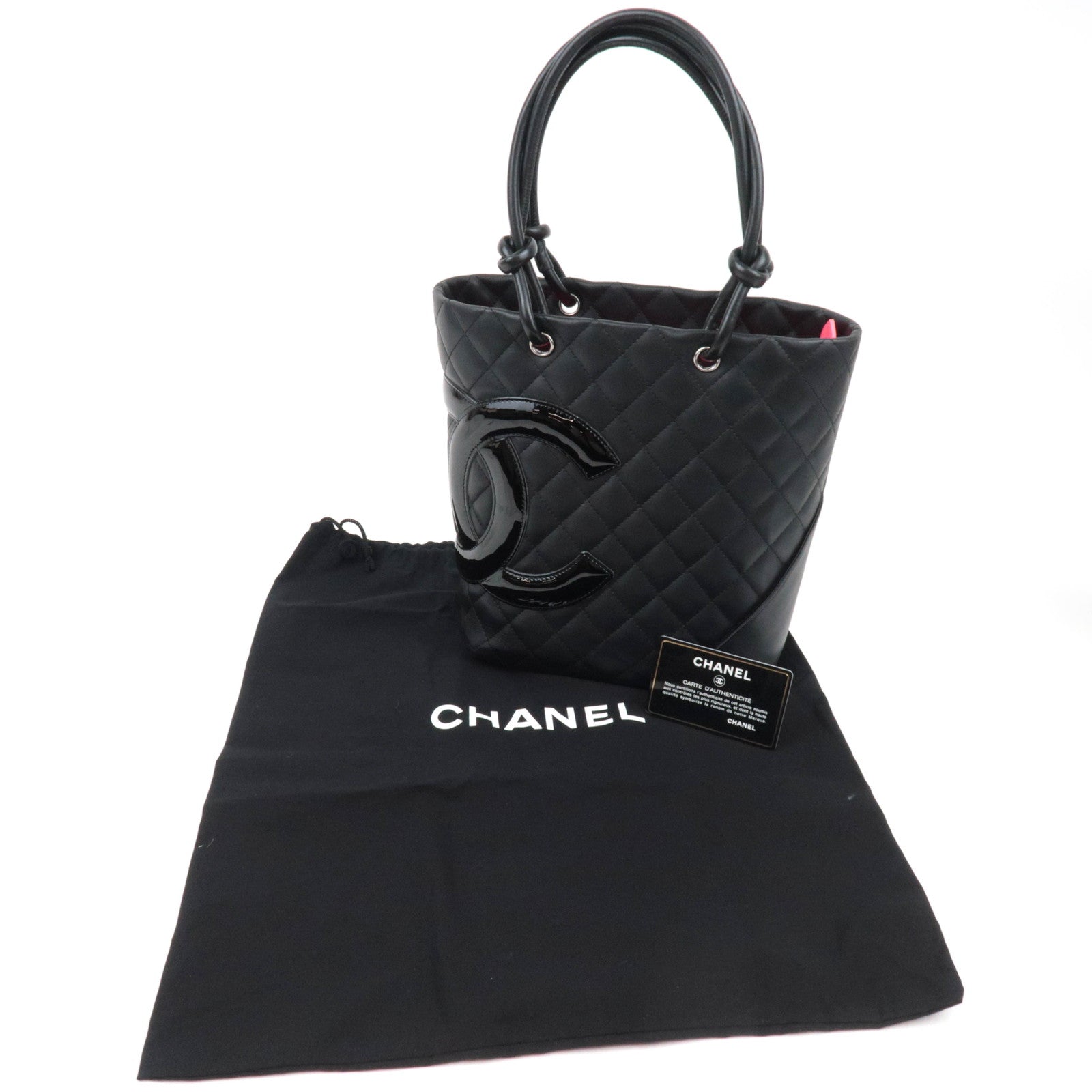 Chanel Cambon Line Medium Tote, Black on Black