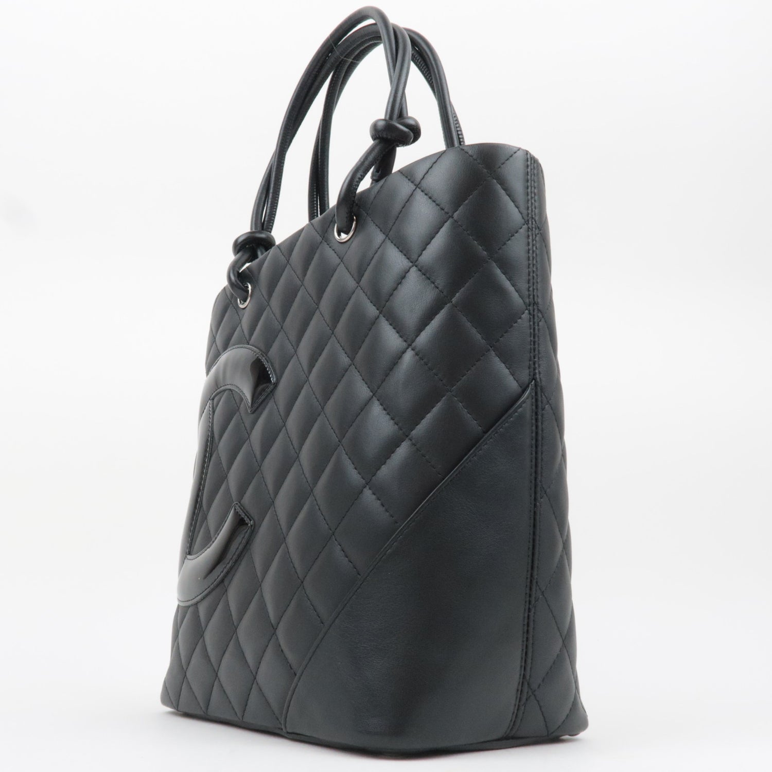 Chanel Cambon Line Medium Tote, Black on Black
