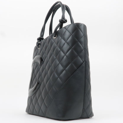 Chanel Cambon Line Medium Tote, Black on Black