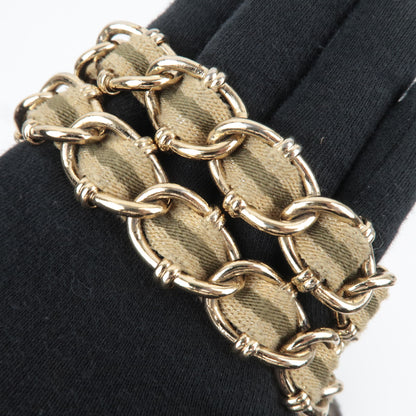 Gucci Metallic Brown Leather Chain Strap Shoulder Bag — Early 2000s