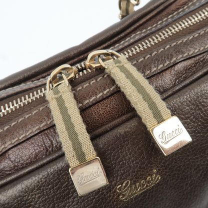 Gucci Metallic Brown Leather Chain Strap Shoulder Bag — Early 2000s