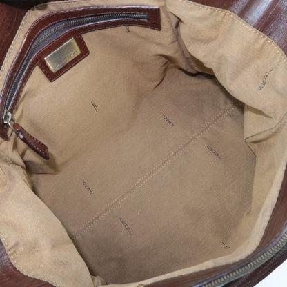 Fendi Zucca FF Canvas Leather Tote, Early 2000s