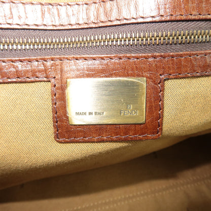 Fendi Zucca FF Canvas Leather Tote, Early 2000s