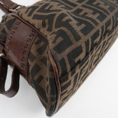 Fendi Zucca FF Canvas Leather Tote, Early 2000s