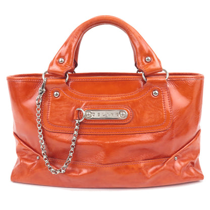 Celine Boogie Bag in Orange Patent Leather, Michael Kors Era 2002