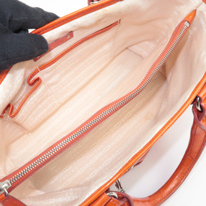 Celine Boogie Bag in Orange Patent Leather, Michael Kors Era 2002