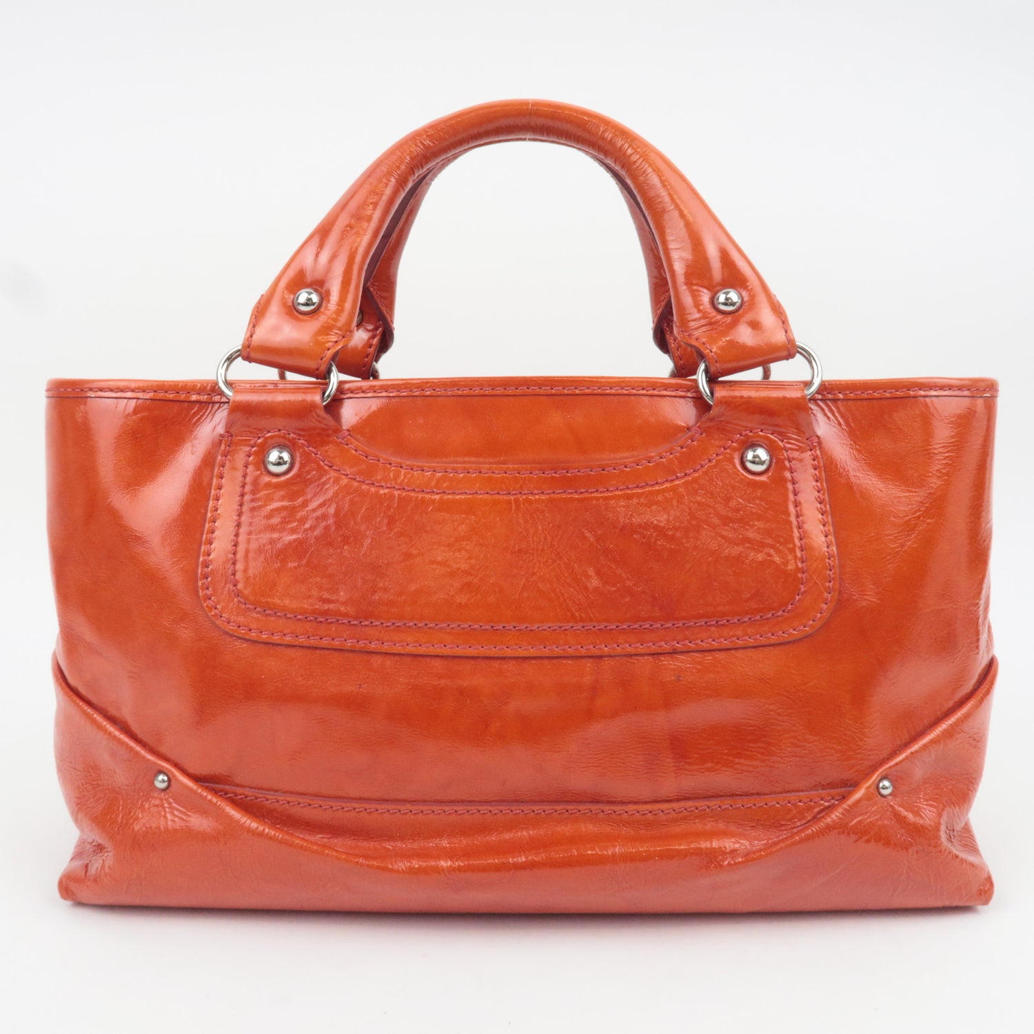 Celine Boogie Bag in Orange Patent Leather, Michael Kors Era 2002