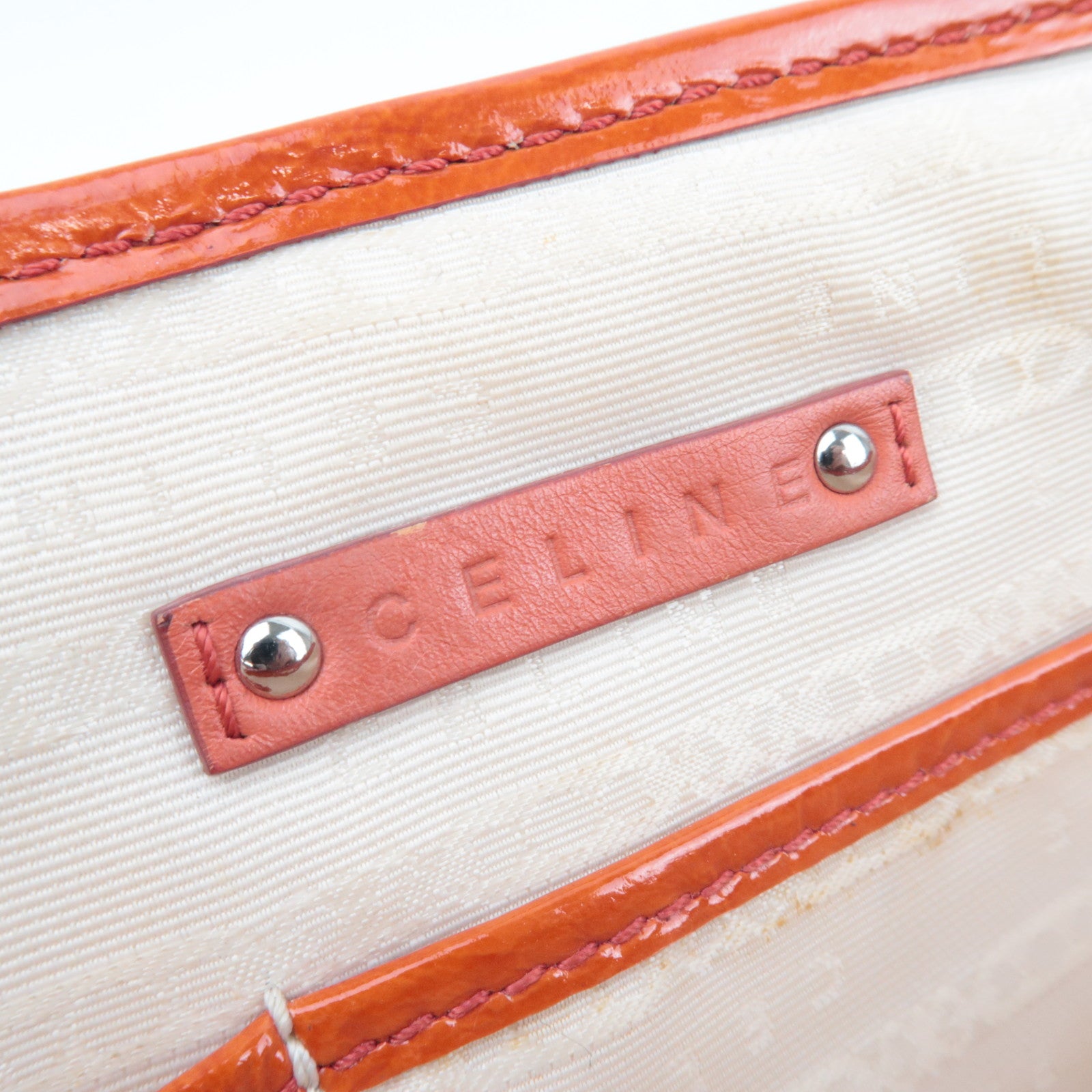 Celine Boogie Bag in Orange Patent Leather, Michael Kors Era 2002