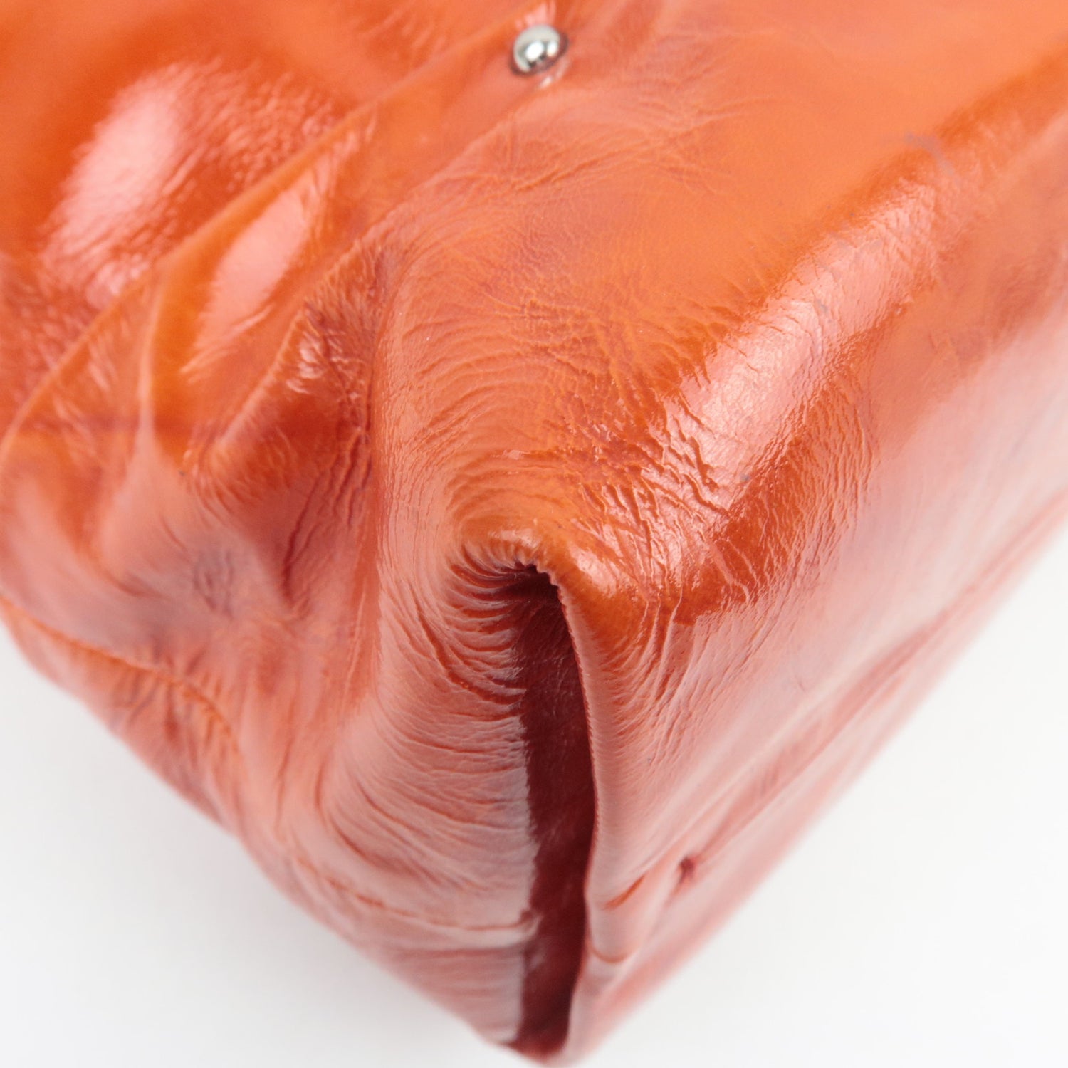 Celine Boogie Bag in Orange Patent Leather, Michael Kors Era 2002