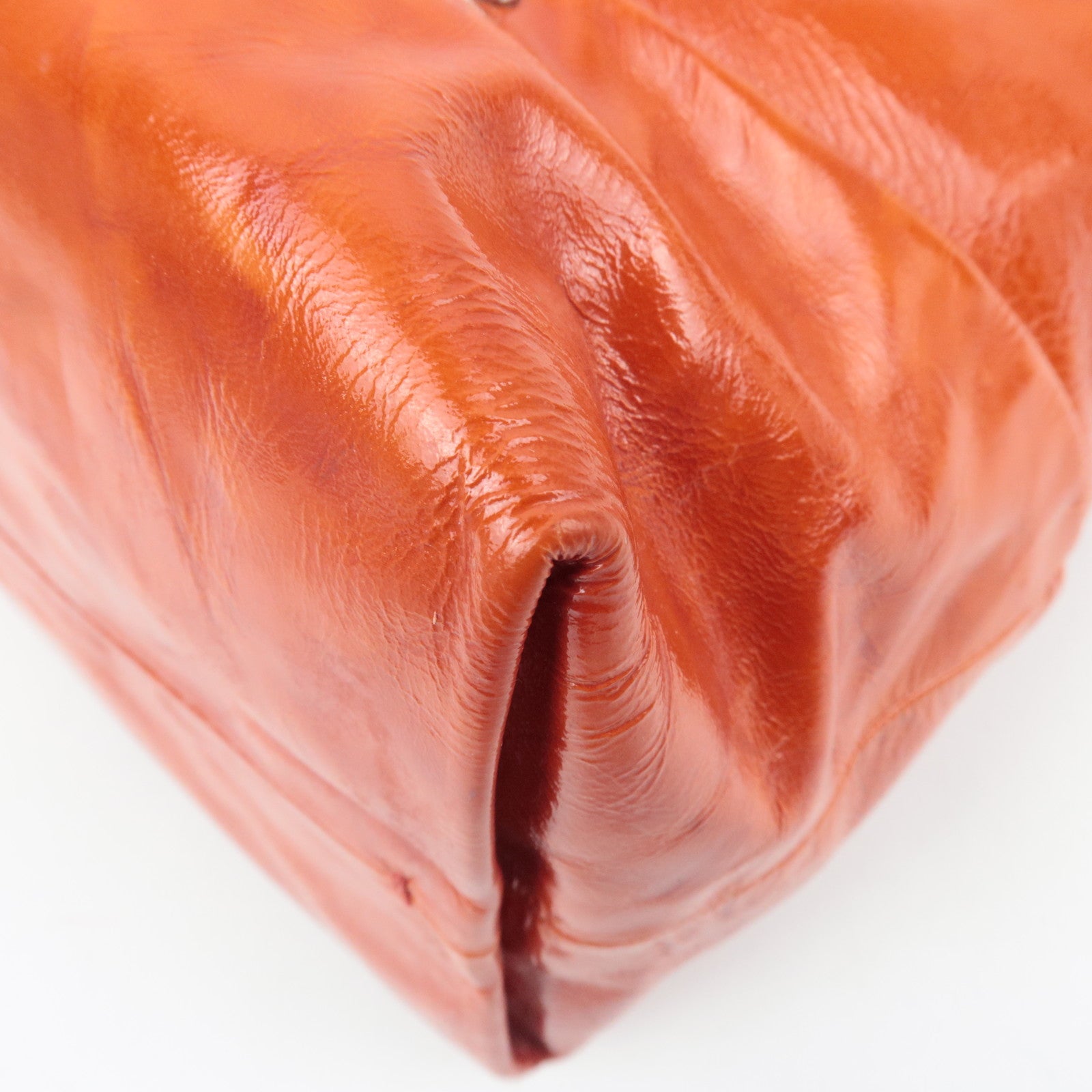 Celine Boogie Bag in Orange Patent Leather, Michael Kors Era 2002