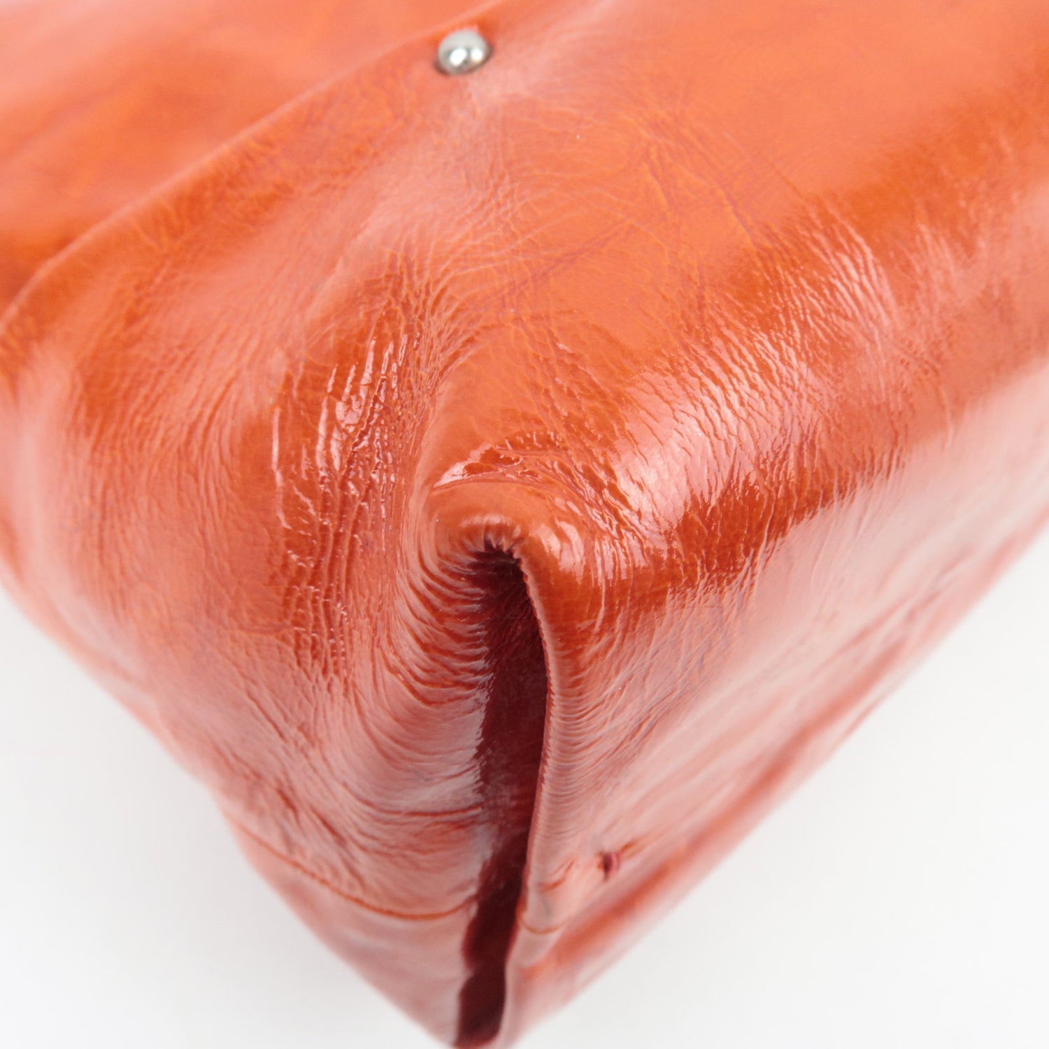 Celine Boogie Bag in Orange Patent Leather, Michael Kors Era 2002