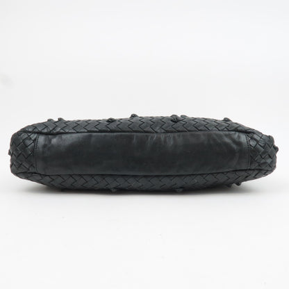 Bottega Veneta Intrecciato Knotted Leather Shoulder Bag