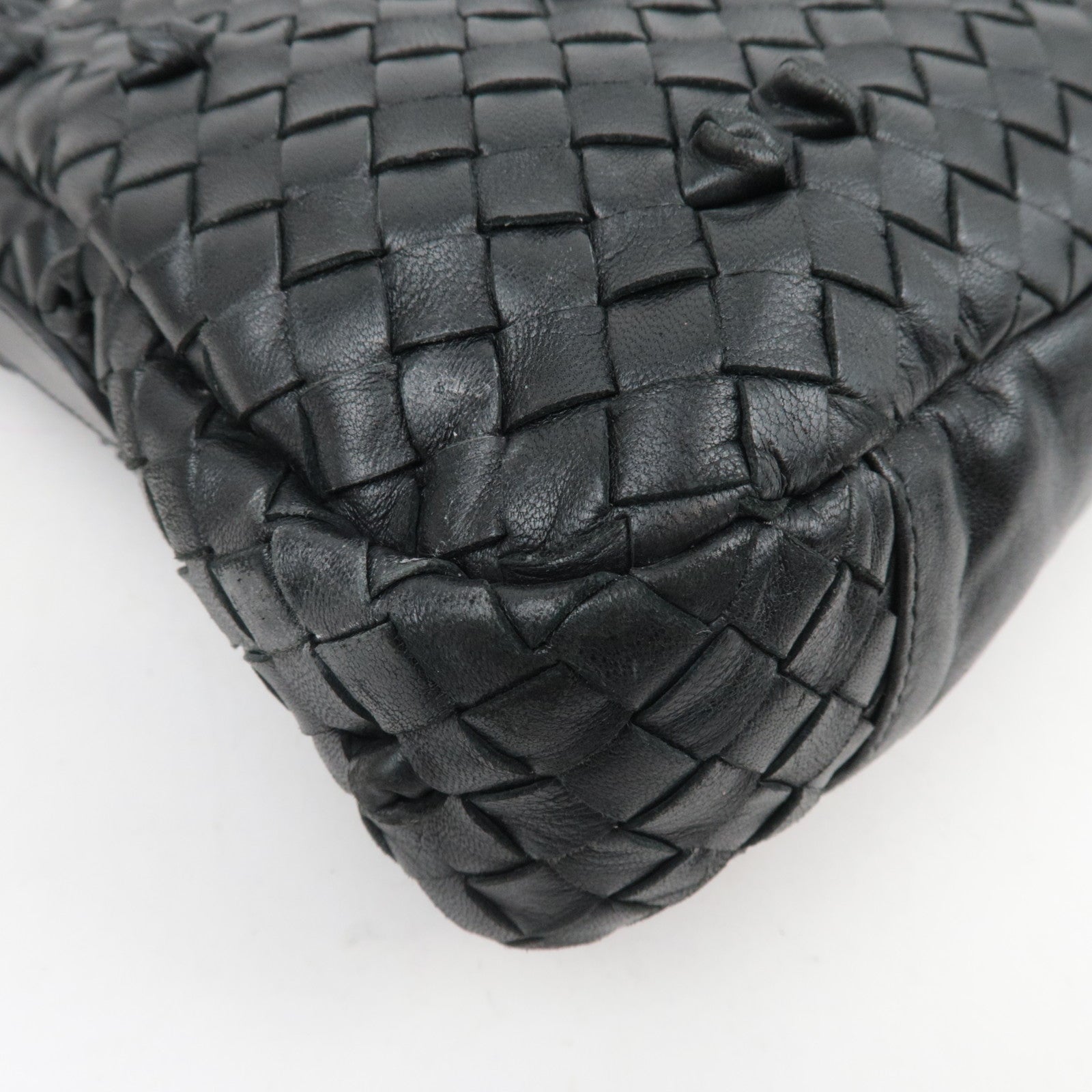 Bottega Veneta Intrecciato Knotted Leather Shoulder Bag