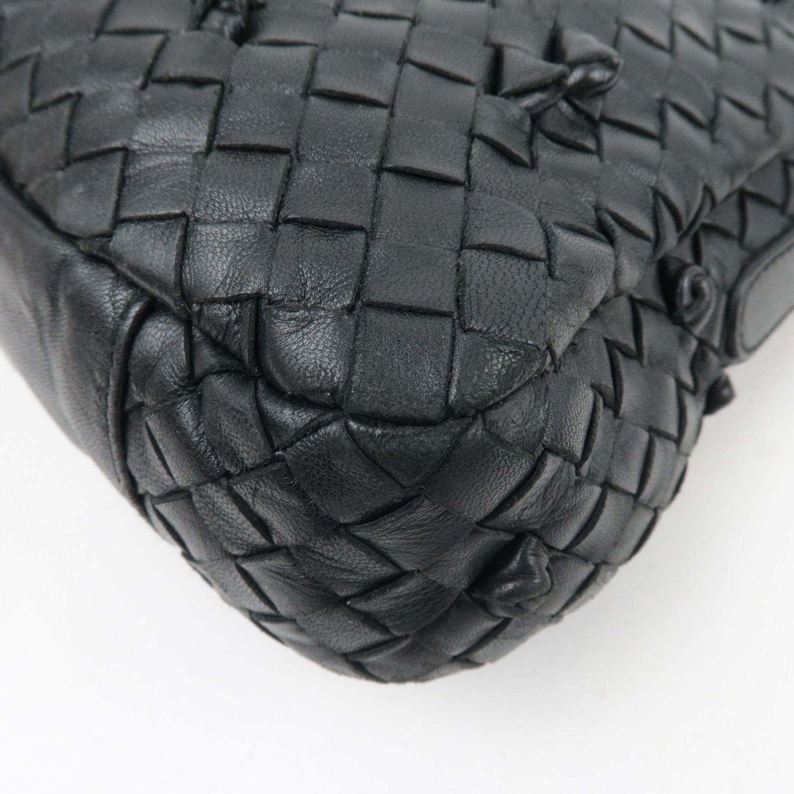 Bottega Veneta Intrecciato Knotted Leather Shoulder Bag