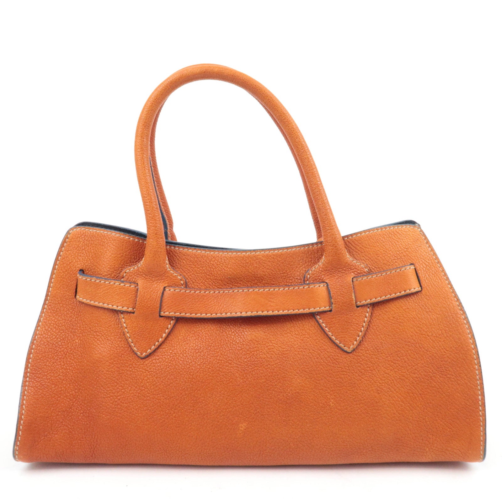 Miu Miu Vitello Lux Padlock Shoulder Bag, Burnt Orange, Early 2000s
