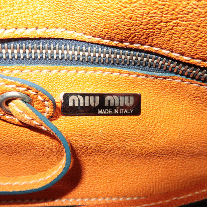 Miu Miu Vitello Lux Padlock Shoulder Bag, Burnt Orange, Early 2000s