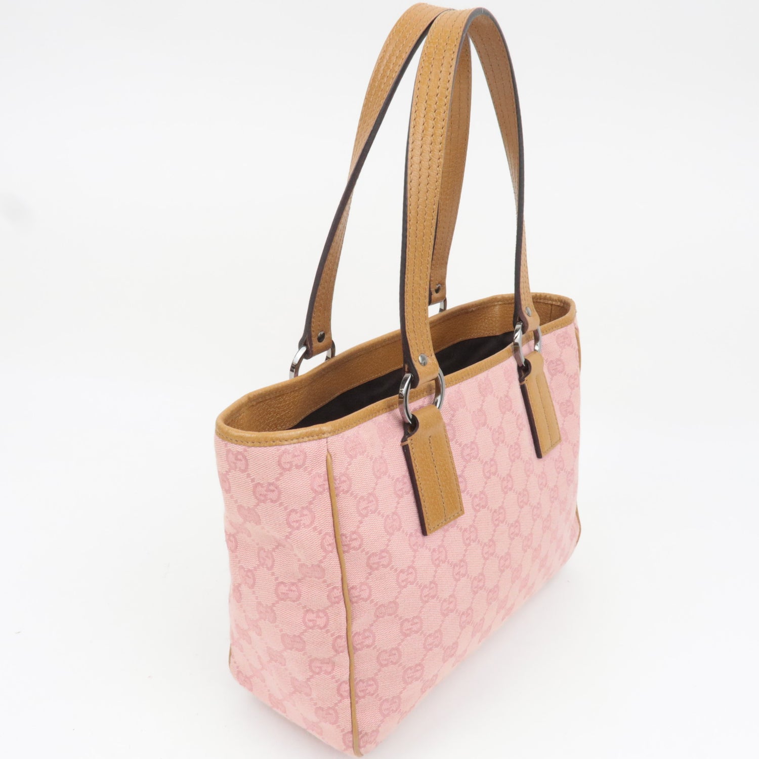 Gucci GG Monogram Canvas Tote, Light Pink, Early 2000s