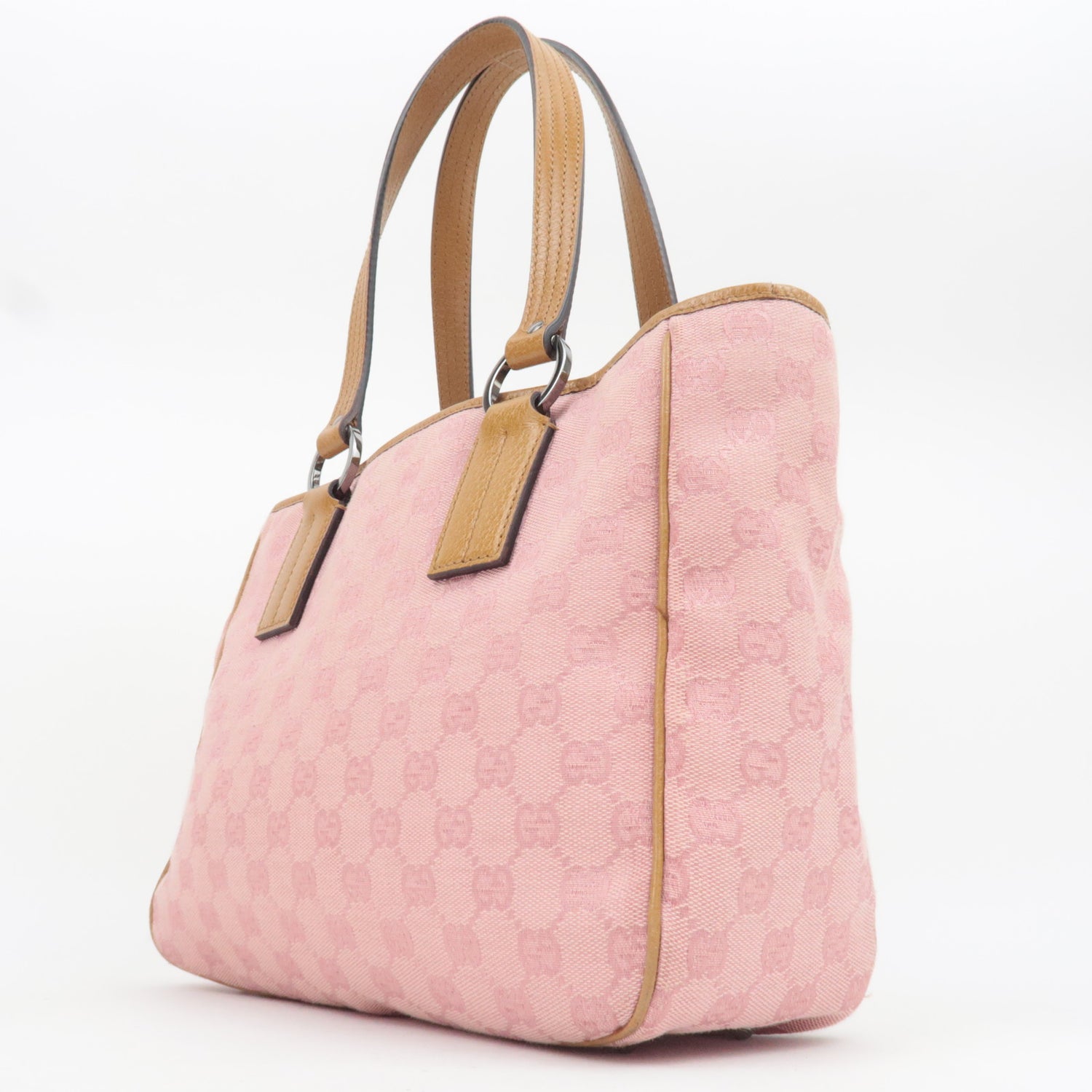 Gucci GG Monogram Canvas Tote, Light Pink, Early 2000s