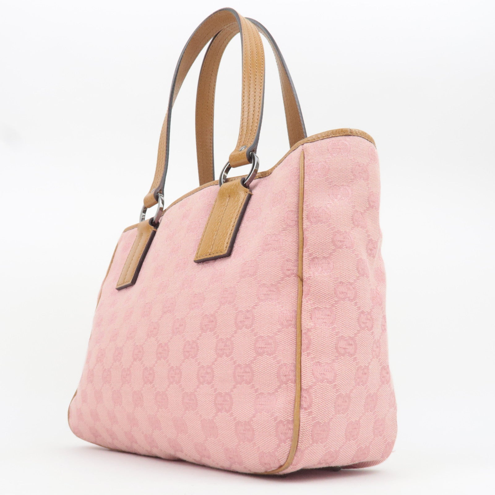 Gucci GG Monogram Canvas Tote, Light Pink, Early 2000s