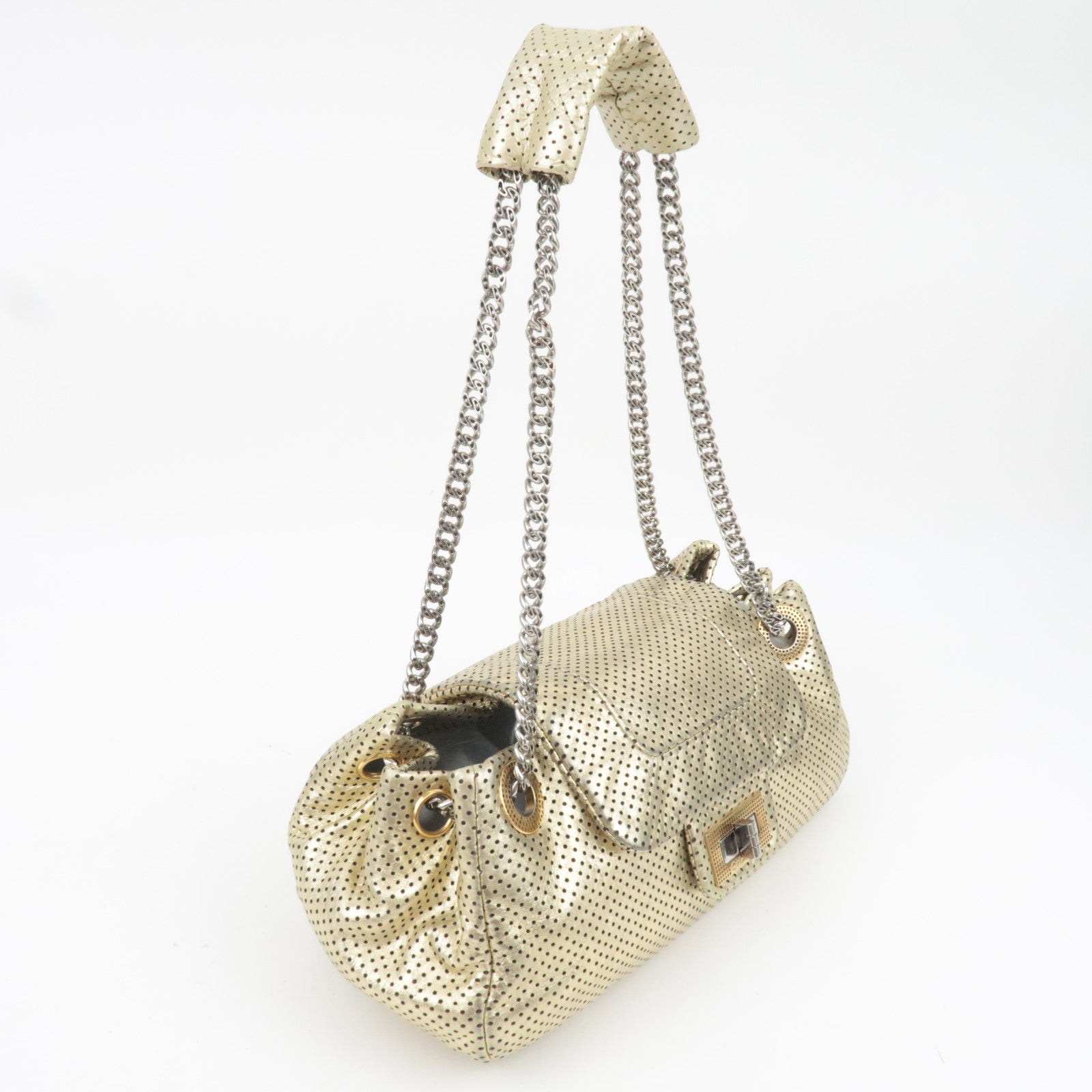 Chanel 2.55 Perforated Drill Accordion Flap Bag, Karl Lagerfeld 2008/09