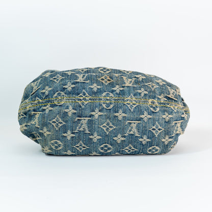Monogram Denim Pleaty Handbag