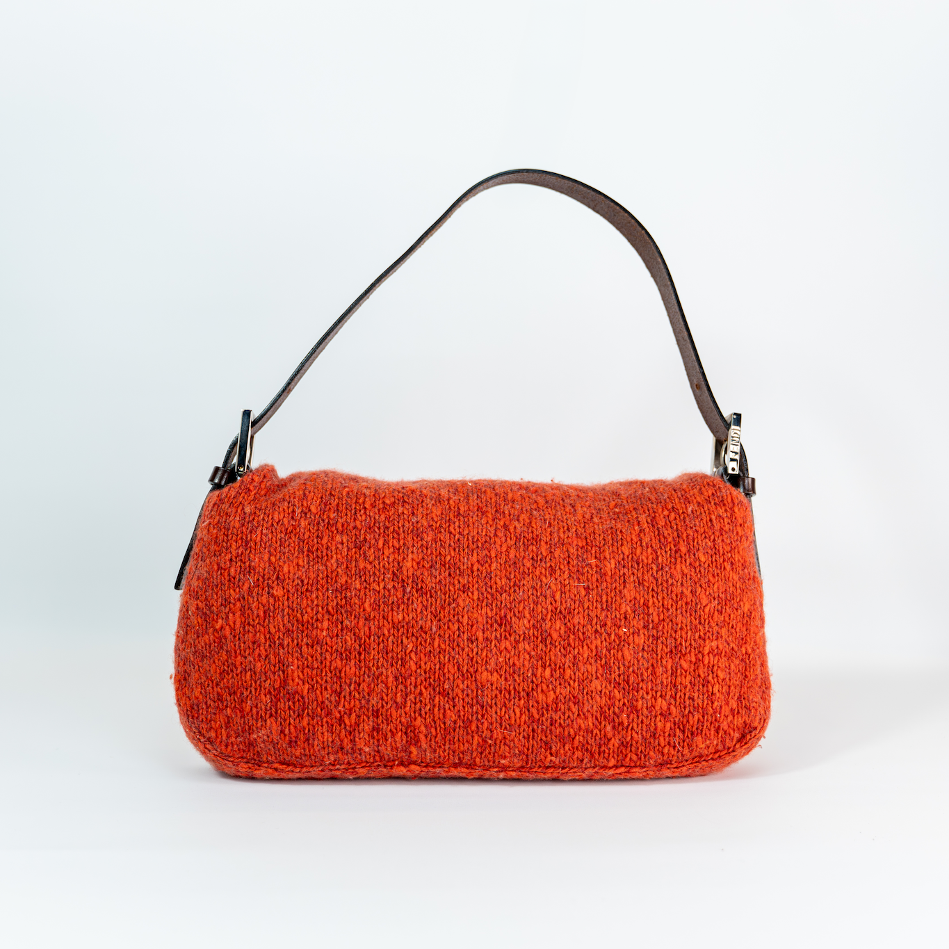 Burnt Orange Wool Baguette